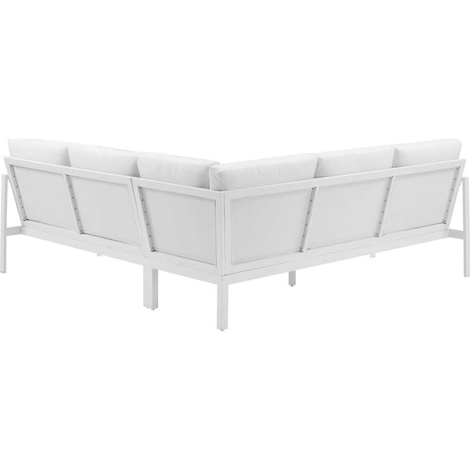 south hampton white outdoor sectional   