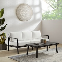 south hampton white outdoor sofa   