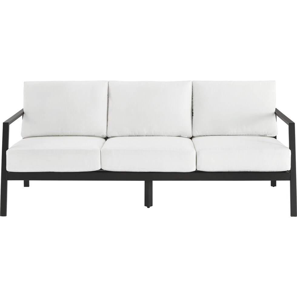 south hampton white outdoor sofa   