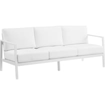 south hampton white outdoor sofa   