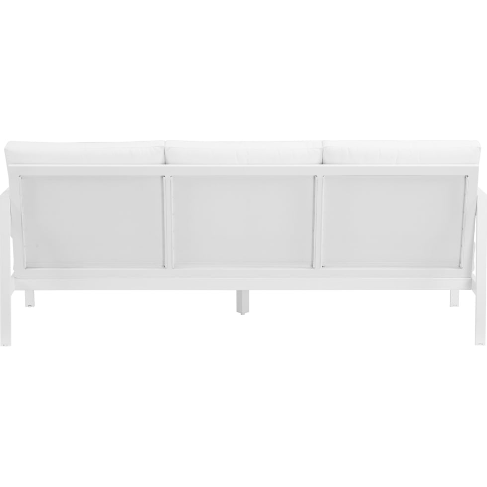 south hampton white outdoor sofa   