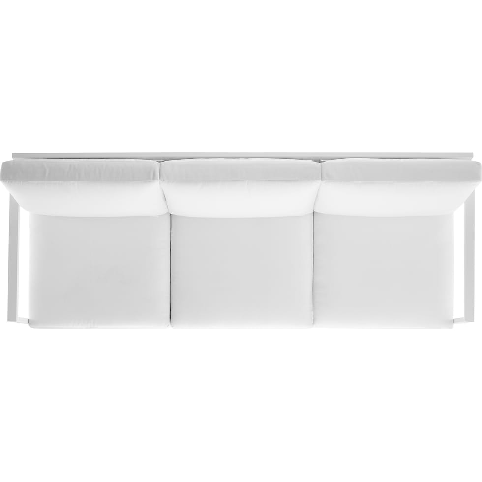 south hampton white outdoor sofa   