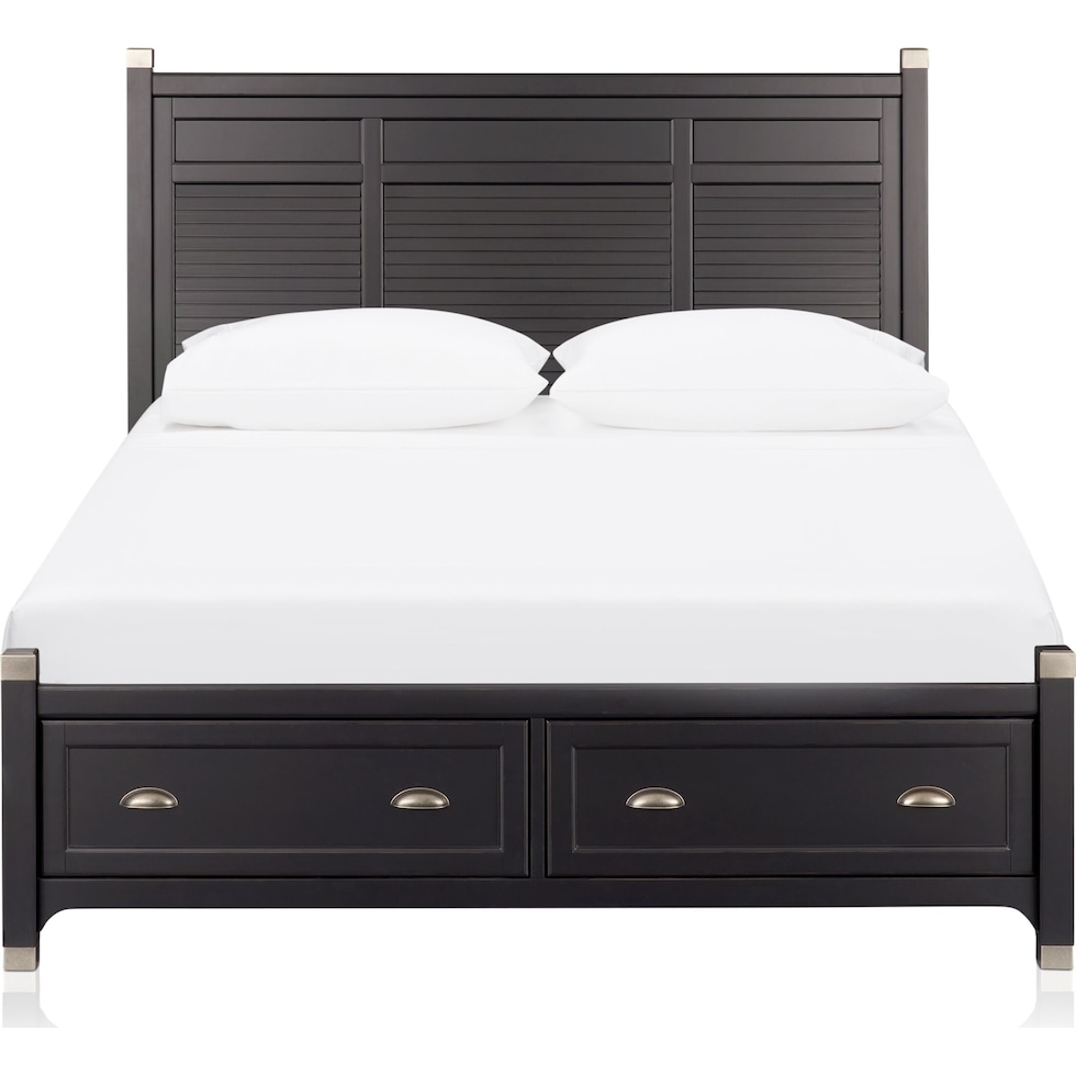 southampton gray  pc king storage bedroom   