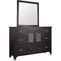 southampton gray dresser and mirror   
