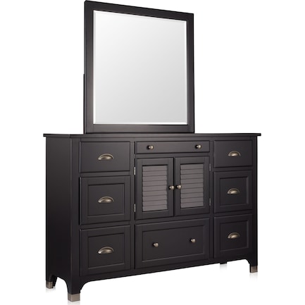 Southampton Dresser and Mirror - Charcoal