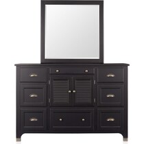 southampton gray dresser and mirror   