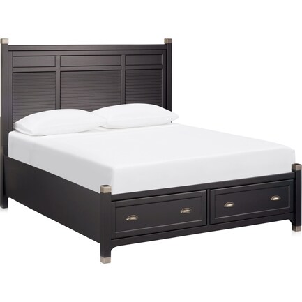 Southampton King Storage Bed - Charcoal