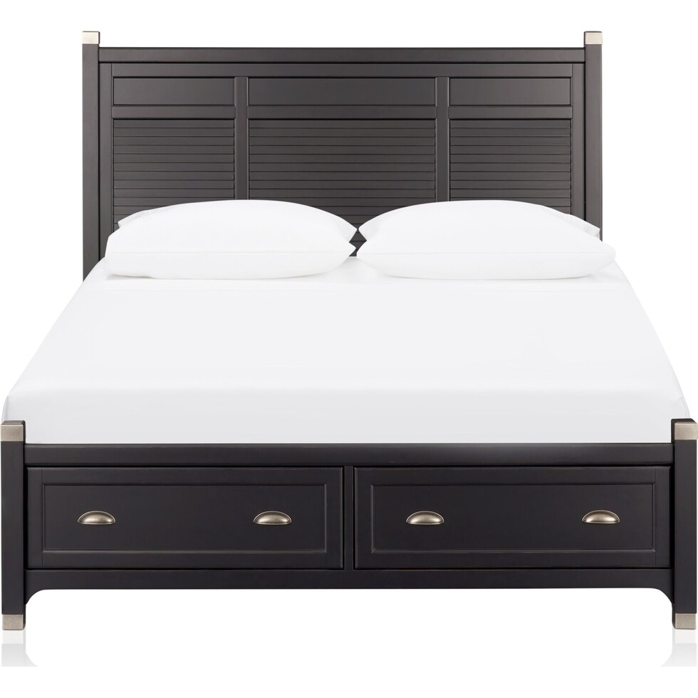 southampton gray queen storage bed   