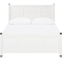 southampton white king panel bed   