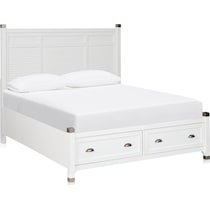 southampton white king storage bed   