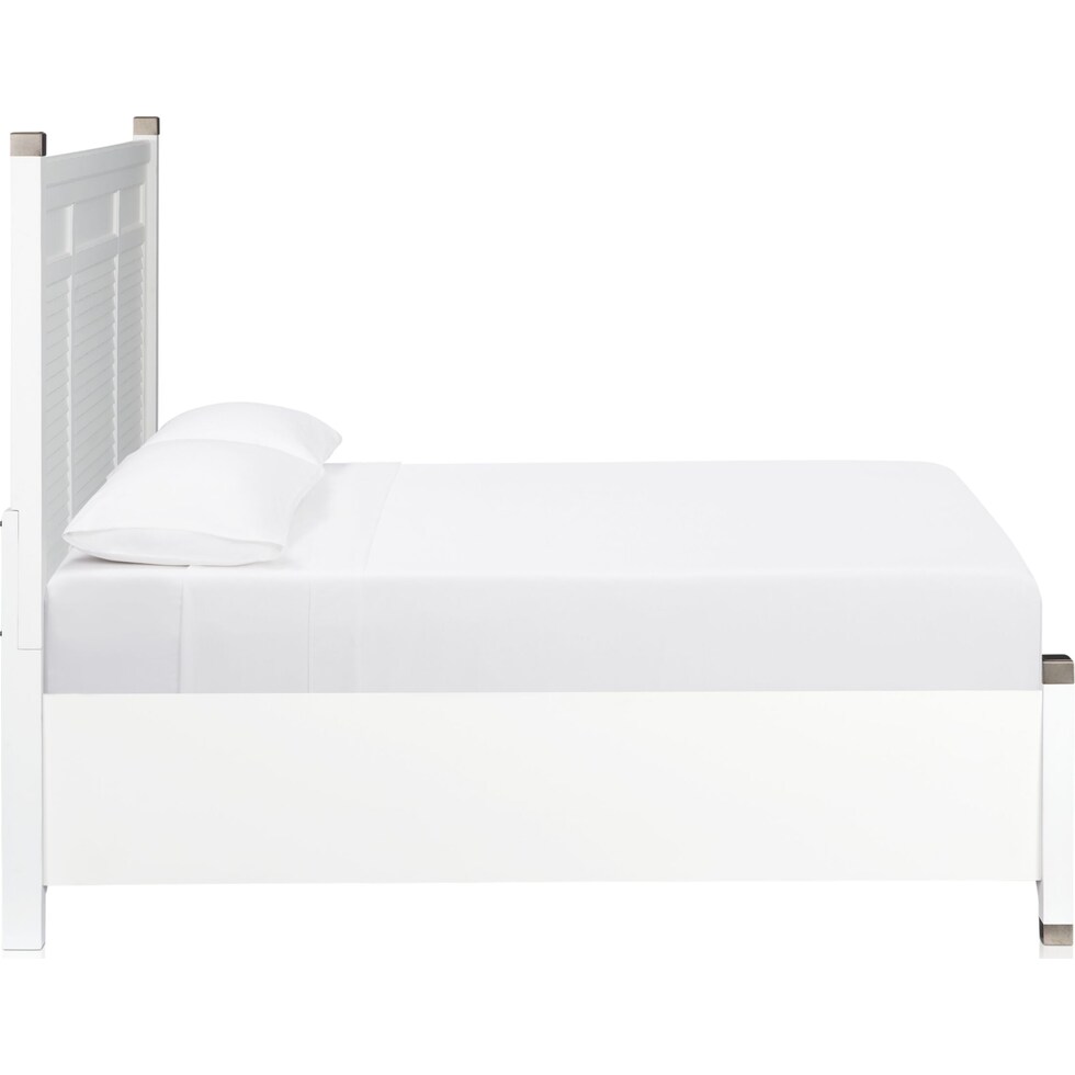 southampton white king storage bed   