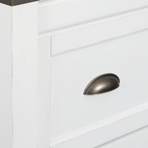 southampton white king storage bed   