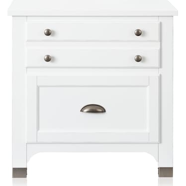 Southampton Nightstand with USB Charging - White