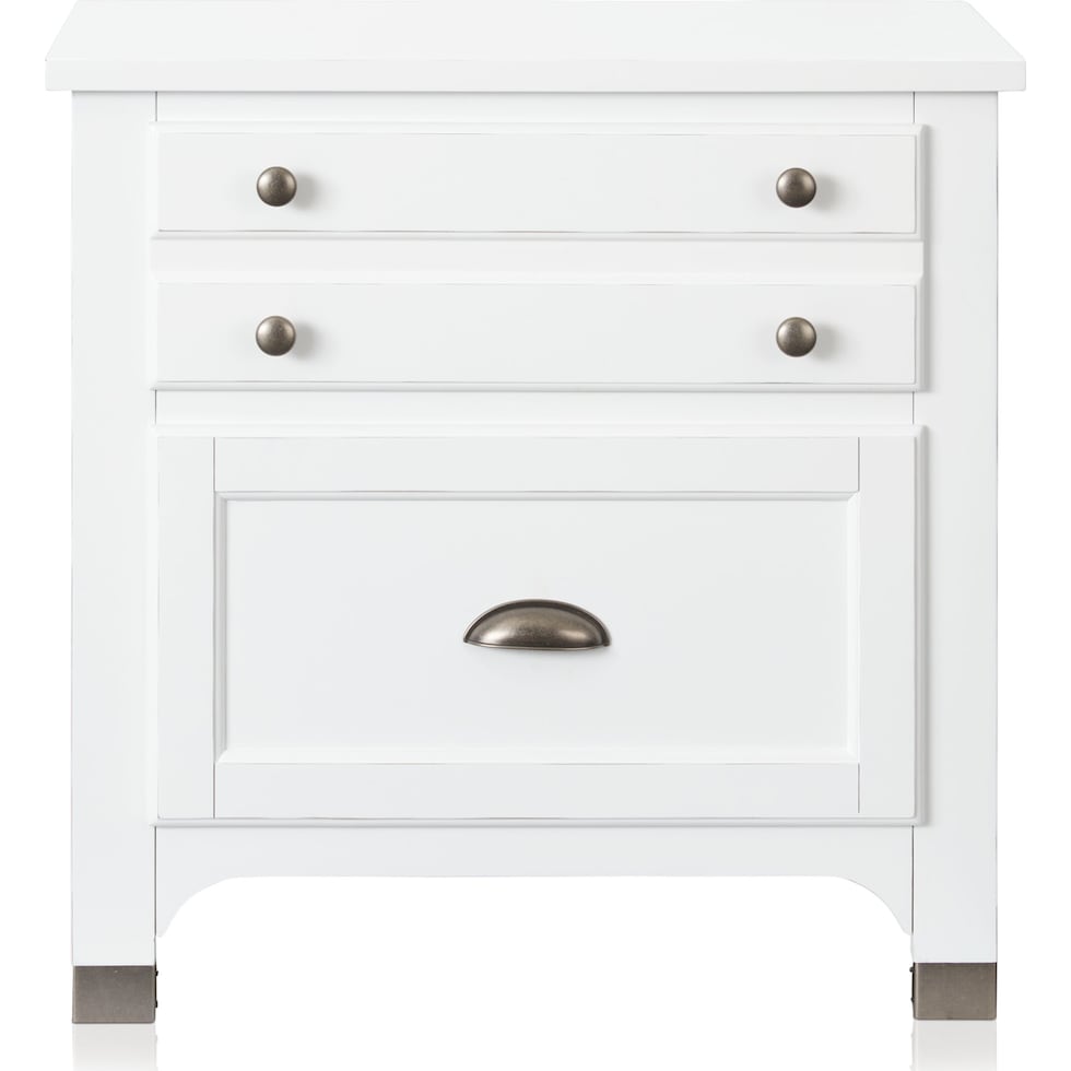 southampton white nightstand   