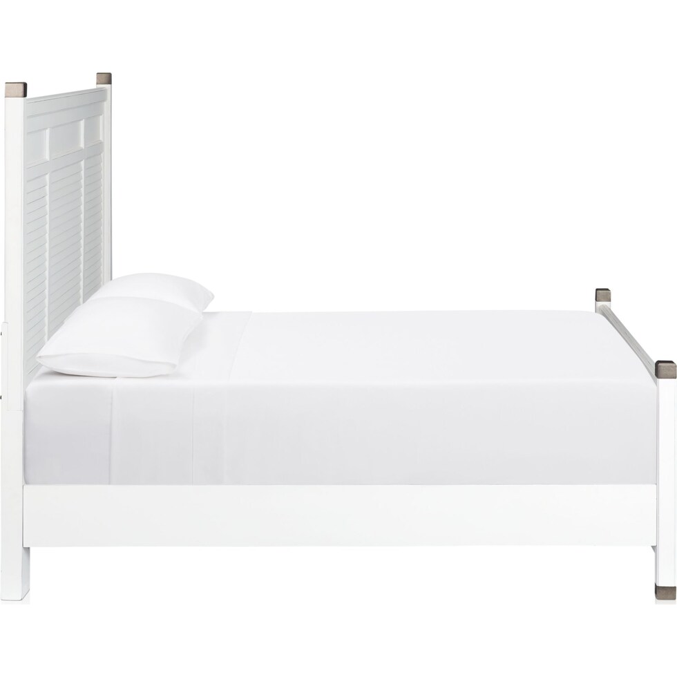 southampton white queen panel bed   