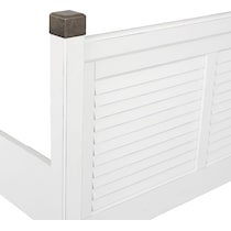 southampton white queen panel bed   