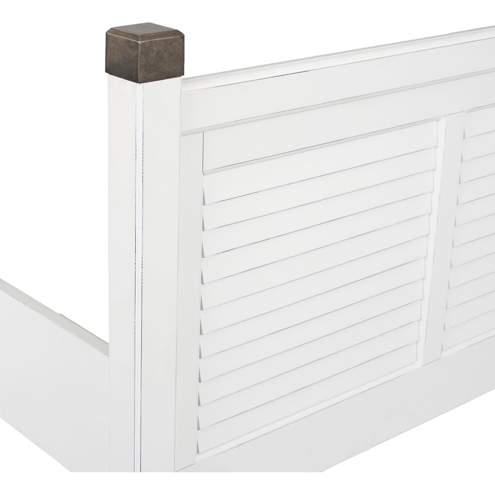 southampton white queen panel bed   