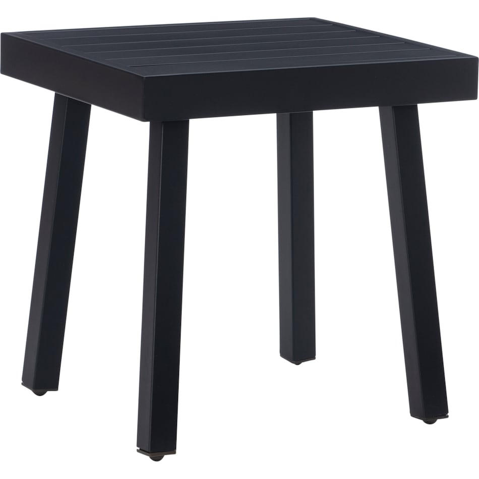 southhampton black outdoor end table   