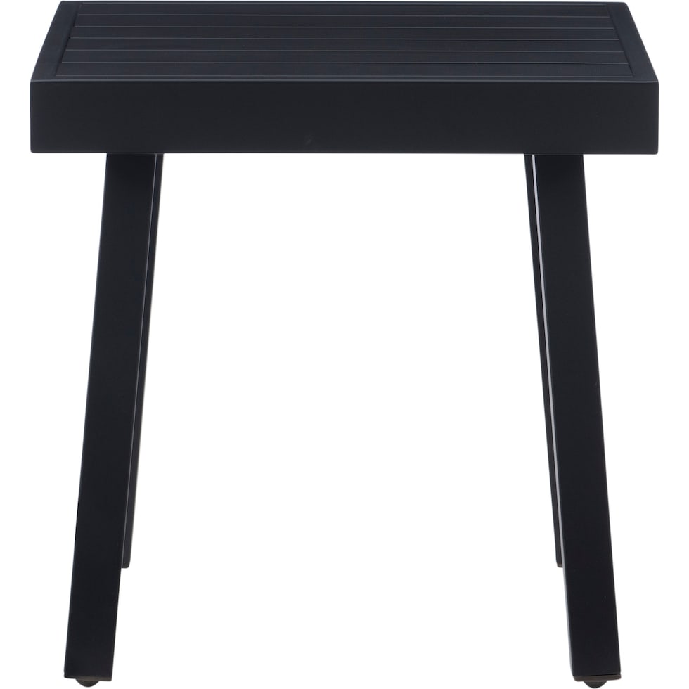 southhampton black outdoor end table   