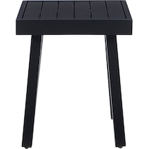 southhampton black outdoor end table   