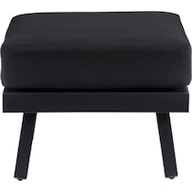 southhampton black outdoor ottoman   