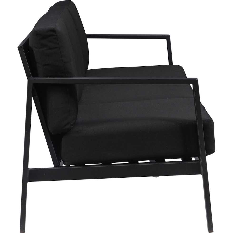 southhampton black outdoor sofa   