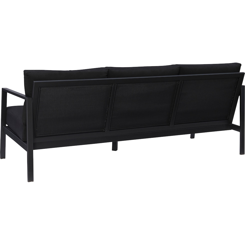 southhampton black outdoor sofa   