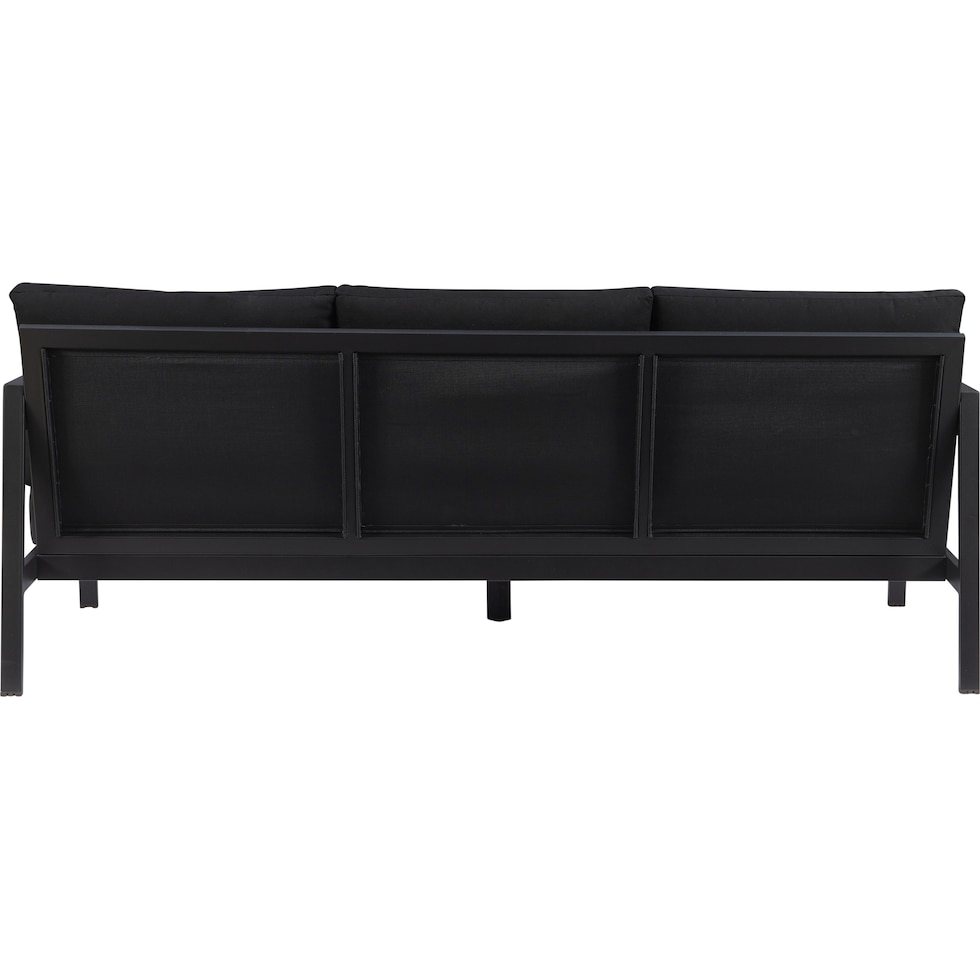 southhampton black outdoor sofa   