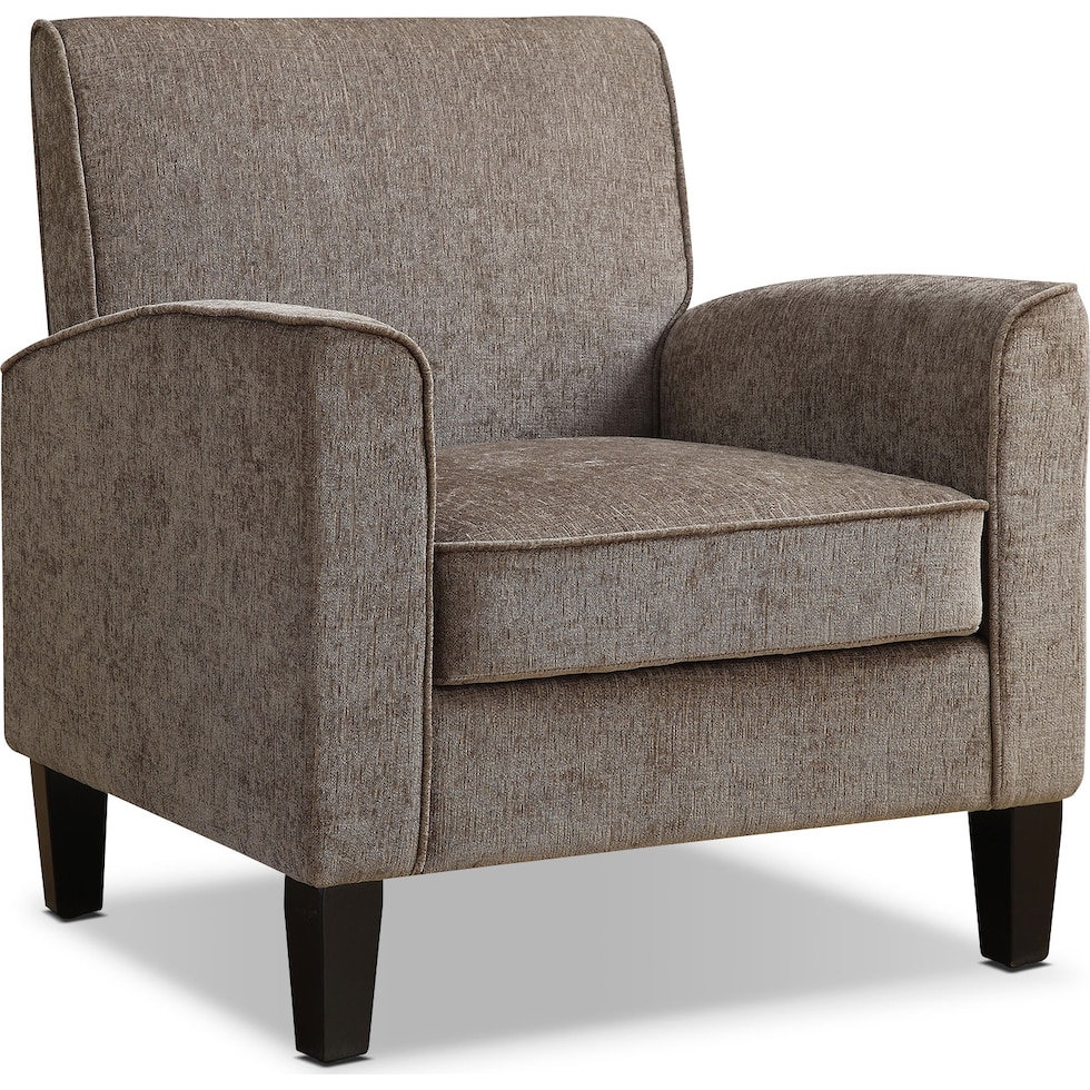 southie gray accent chair   