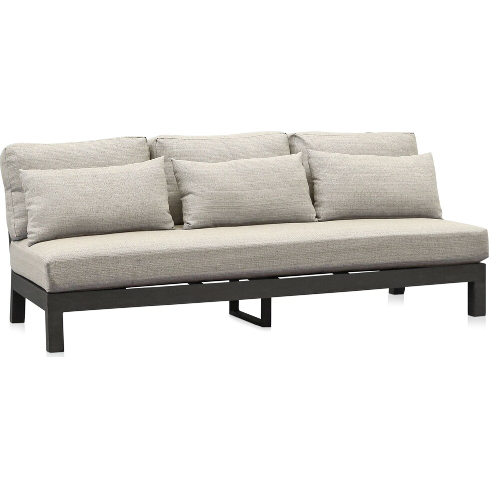 southport gray outdoor sofa   