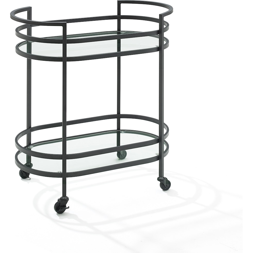 sovereign black bar cart   