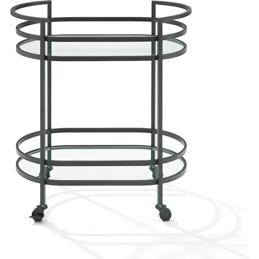 sovereign black bar cart   