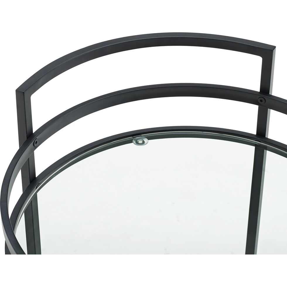 sovereign black bar cart   