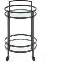 sovereign black bar cart   