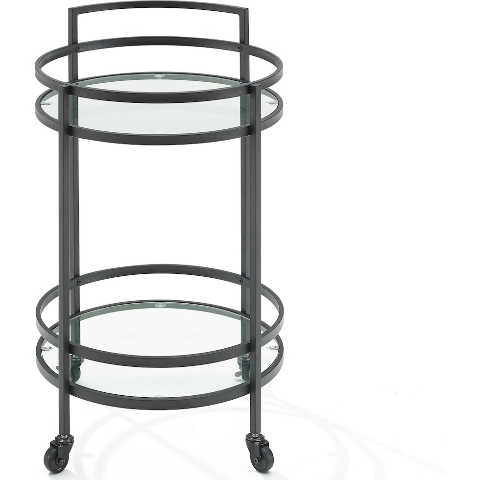 sovereign black bar cart   