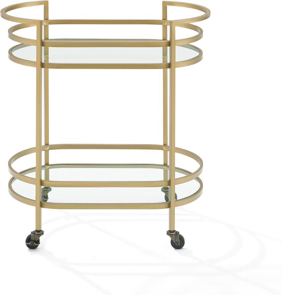 Sovereign Bar Cart Gold Value City Furniture