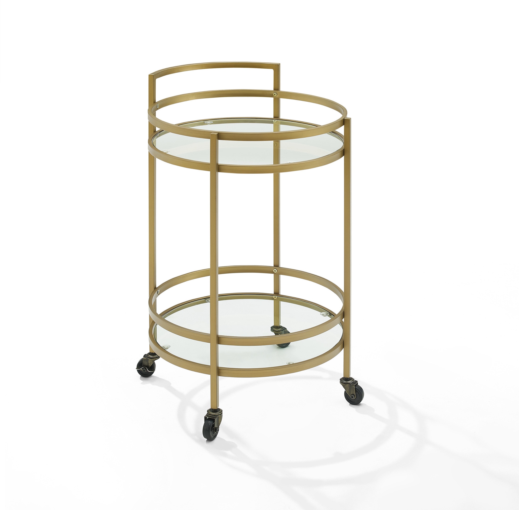 Sovereign Round Bar Cart Gold Value City Furniture