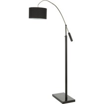 spade black floor lamp   