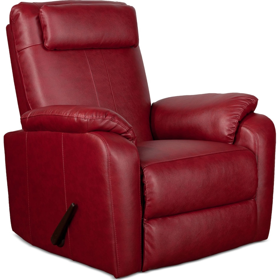 sparta red rocker recliner   