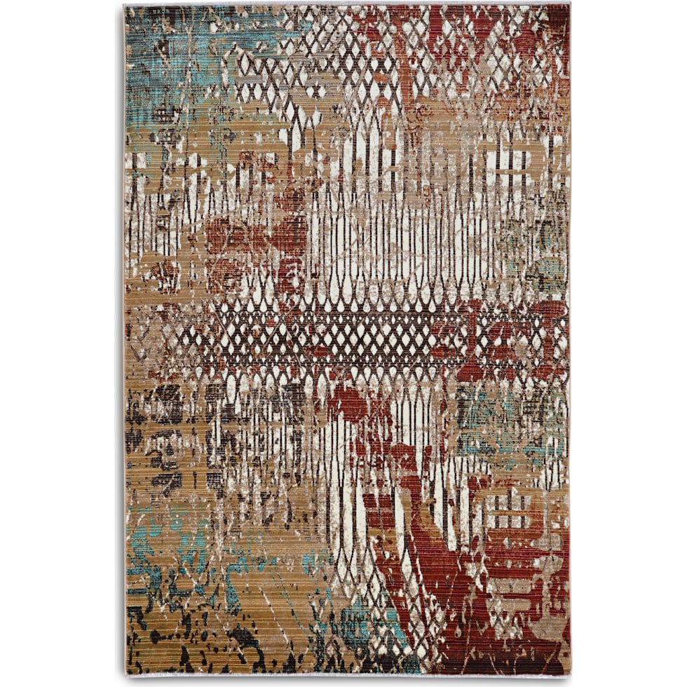 specter multicolor area rug  x    