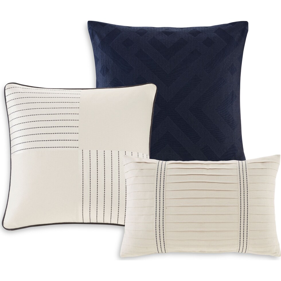 spencer blue queen bedding set   