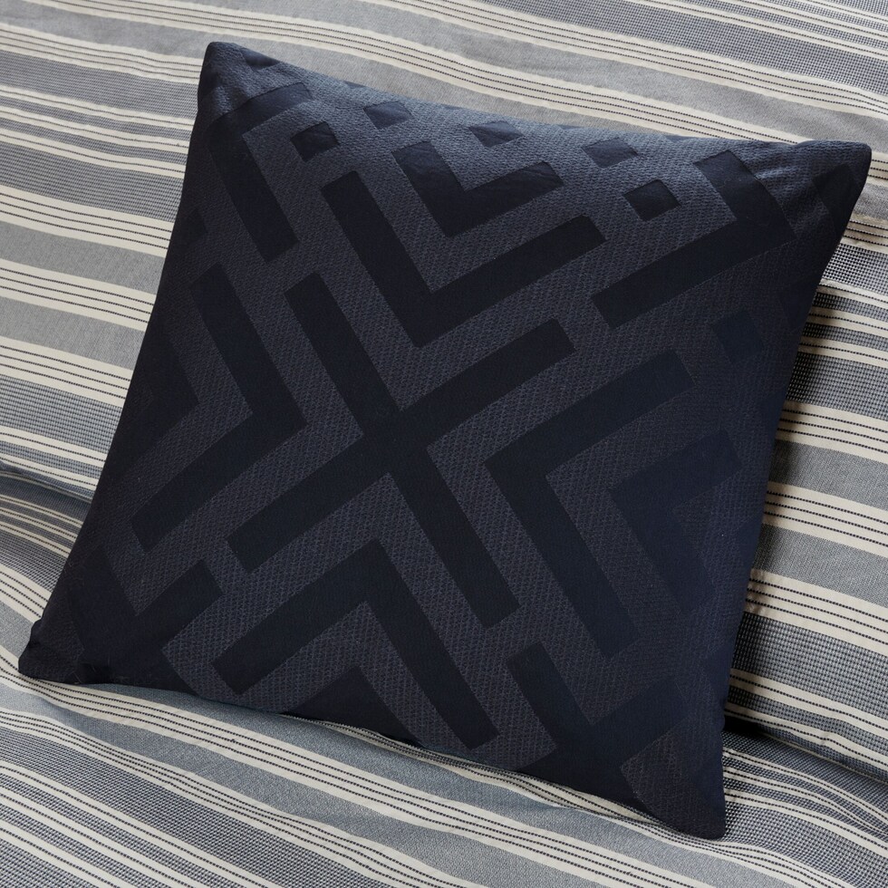 spencer blue queen bedding set   