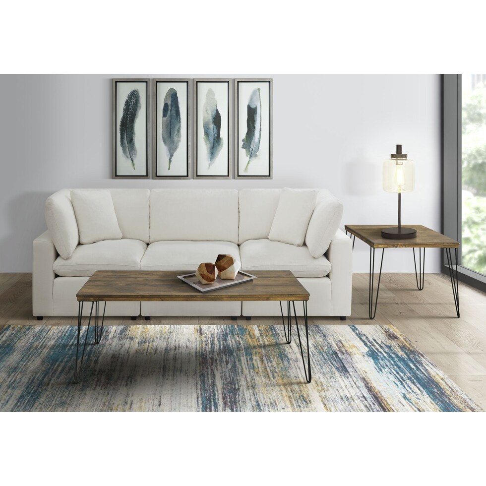 spice dark brown coffee table   