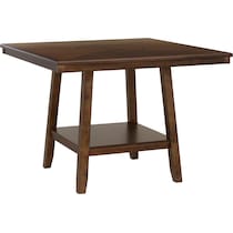 spiva dark brown counter height table   