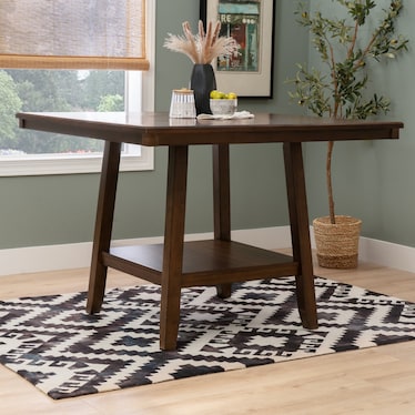 Spiva Counter Height Table with Lazy Susan