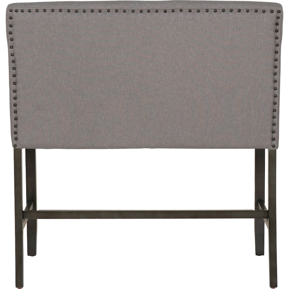 spiva gray counter height bench   