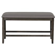 spiva gray counter height bench   
