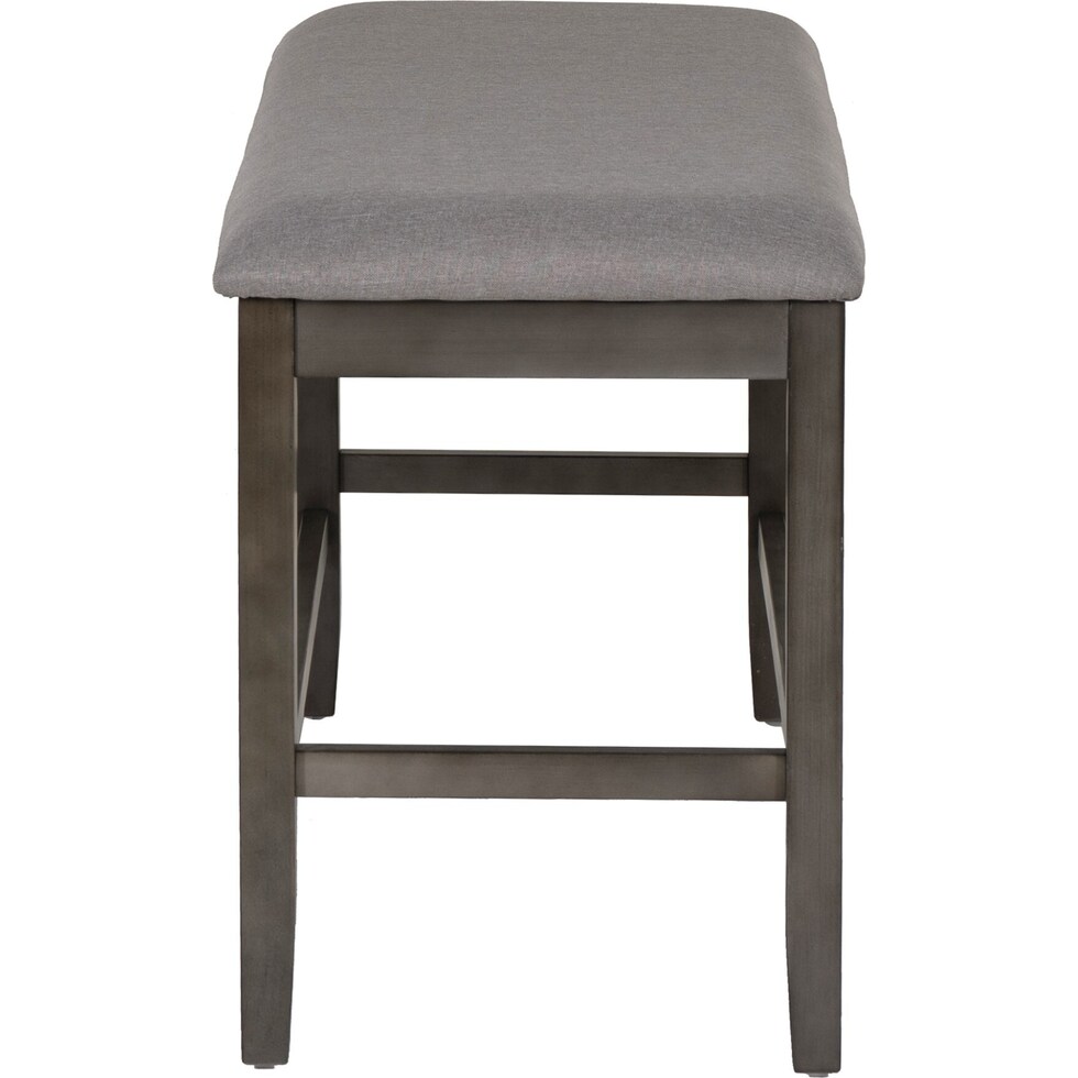 spiva gray counter height bench   