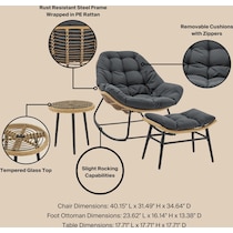springdale gray  pc outdoor living   