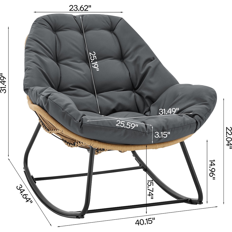 springdale gray  pc outdoor living   